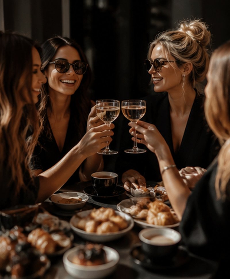 Brunch entre femmes Perpignan, lumière dorée et viennoiseries